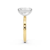 Mayors 18K Yellow Gold 4.00cttw Lab Grown Diamond Emerald Cut Solitaire Engagement Ring