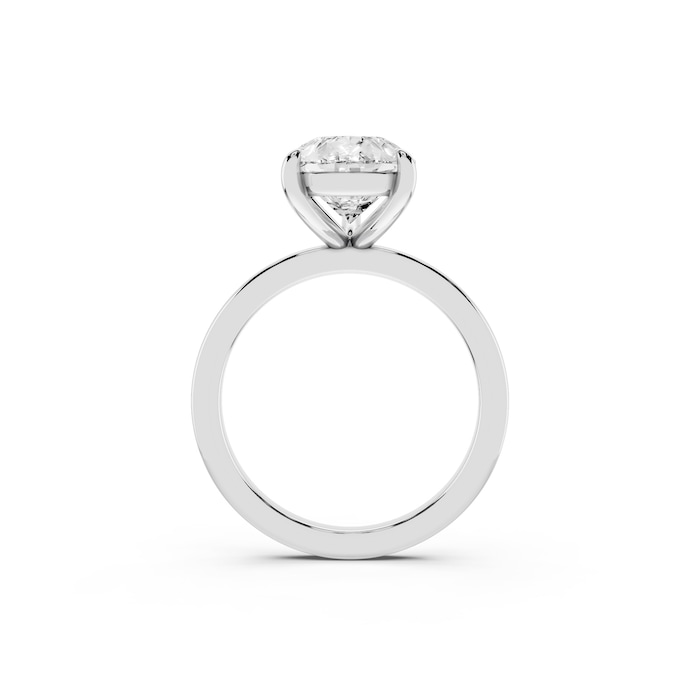 Mayors Platinum 3.00cttw Lab Grown Diamond Pear Cut Solitaire Engagement Ring