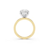 Mayors 18K Yellow Gold 4.00cttw Lab Grown Diamond Pear Cut Solitaire Engagement Ring