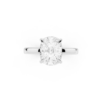Mayors Platinum 2.50cttw Lab Grown Diamond Cushion Cut Solitaire Engagement Ring
