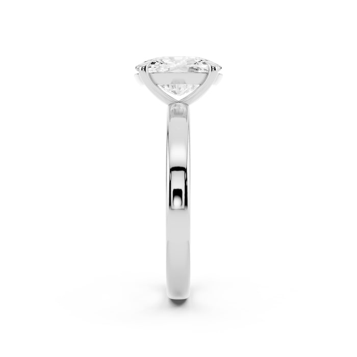 Mayors Platinum 2.50cttw Lab Grown Diamond Cushion Cut Solitaire Engagement Ring
