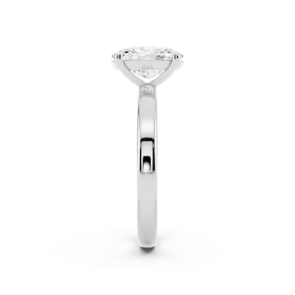 Mayors Platinum 2.50cttw Lab Grown Diamond Cushion Cut Solitaire Engagement Ring