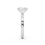 Mayors Platinum 2.50cttw Lab Grown Diamond Cushion Cut Solitaire Engagement Ring