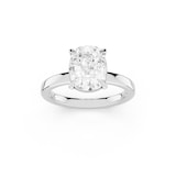 Mayors Platinum 2.50cttw Lab Grown Diamond Cushion Cut Solitaire Engagement Ring