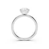 Mayors Platinum 2.50cttw Lab Grown Diamond Cushion Cut Solitaire Engagement Ring