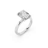 Mayors Platinum 3.00cttw Lab Grown Diamond Cushion Cut Solitaire Engagement Ring