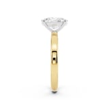 Mayors 18K Yellow Gold 2.50cttw Lab Grown Diamond Cushion Cut Solitaire Engagement Ring