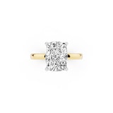 Mayors 18K Yellow Gold 3.00cttw Lab Grown Diamond Cushion Cut Solitaire Engagement Ring