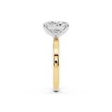 Mayors 18K Yellow Gold 3.00cttw Lab Grown Diamond Cushion Cut Solitaire Engagement Ring