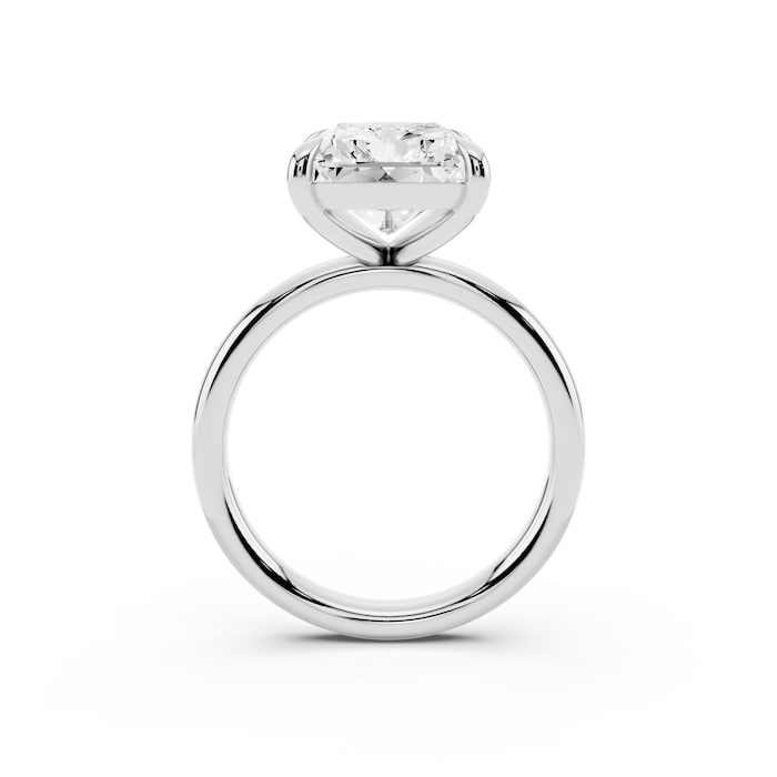 Mayors Platinum 5.00cttw Lab Grown Diamond Radiant Cut Solitaire Engagement Ring