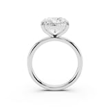 Mayors Platinum 5.00cttw Lab Grown Diamond Radiant Cut Solitaire Engagement Ring