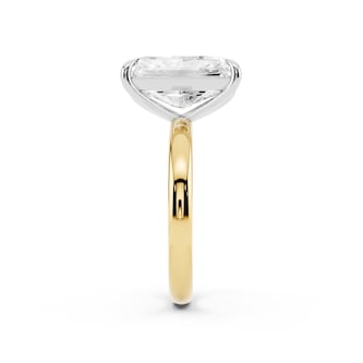 Mayors 18K Yellow Gold 5.00cttw Lab Grown Diamond Radiant Cut Solitaire Engagement Ring