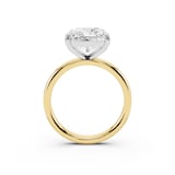 Mayors 18K Yellow Gold 5.00cttw Lab Grown Diamond Radiant Cut Solitaire Engagement Ring