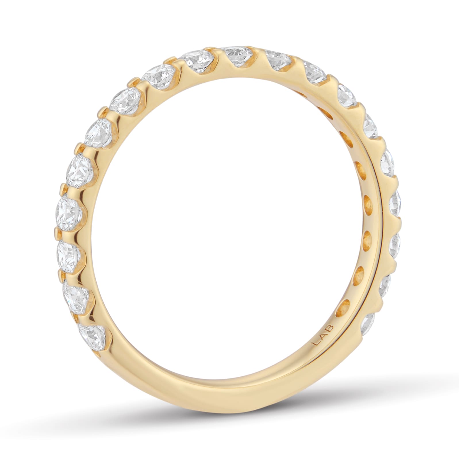 Goldsmiths 18ct Yellow Gold 0.80cttw Brilliant Cut Lab Grown Diamond 2.5mm Band Goldsmiths 18ct Yellow Gold 0.80cttw Brilliant Cut Lab Grown Diamond 2.5mm Band