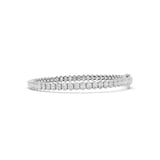 Mayors 18K White Gold 7.00cttw Lab Grown Diamond Oval Cut Tennis Bracelet