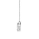 Mayors 18K White Gold 3.00cttw Lab Grown Diamond Pear Cut Solitaire Pendant Necklace