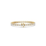 Mayors 18K Yellow Gold 10.00cttw Lab Grown Diamond Round Brilliant Cut Tennis Bracelet