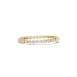 Mayors 18K Yellow Gold 10.00cttw Lab Grown Diamond Round Brilliant Cut Tennis Bracelet