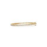 Mayors 18K Yellow Gold 5.00cttw Lab Grown Diamond Round Brilliant Cut Tennis Bracelet