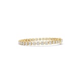 Mayors 18K Yellow Gold 7.00cttw Lab Grown Diamond Round Brilliant Cut Tennis Bracelet