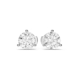 Mayors Platinum 2.00cttw Lab Grown Diamond Round Brilliant Cut Stud Earrings