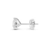 Mayors Platinum 2.00cttw Lab Grown Diamond Round Brilliant Cut Stud Earrings