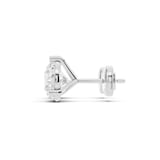 Mayors Platinum 5.00cttw Lab Grown Diamond Round Brilliant Cut Stud Earrings