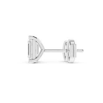 Mayors Platinum 2.00cttw Lab Grown Diamond Emerald Cut Stud Earrings