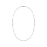 Mayors 18K White Gold 14.00cttw Lab Grown Diamond Round Brilliant Cut Tennis Necklace