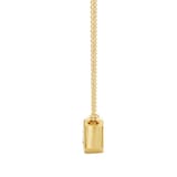 Mayors 18K Yellow Gold 2.00cttw Lab Grown Diamond Emerald Cut Bezel Set Pendant Necklace