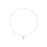 18K Yellow Gold 3.00cttw Pear-Shaped Lab Grown Diamond Choker Necklace
