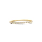 Mayors 18K Yellow Gold 6.00cttw Lab Grown Diamond Emerald Cut Bezel Set Tennis Bracelet