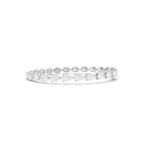 Mayors 18K White Gold 9.00cttw Lab Grown Diamond Pear Cut Tennis Bracelet