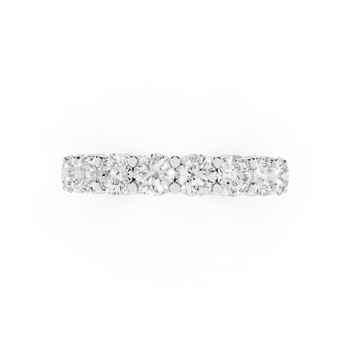 Mayors Platinum 2.00cttw Lab Grown Diamond Round Brilliant Cut Eternity Ring