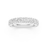 Mayors Platinum 2.00cttw Lab Grown Diamond Round Brilliant Cut Eternity Ring