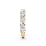 Mayors 18K Yellow Gold 2.00cttw Lab Grown Diamond Round Brilliant Cut Eternity Ring
