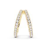 Mayors 18K Yellow Gold 0.10cttw Lab Grown Diamond Round Brilliant Cut Multi Hoop Single Earring
