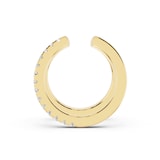Mayors 18K Yellow Gold 0.10cttw Lab Grown Diamond Round Brilliant Cut Multi Hoop Single Earring
