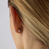 Mappin & Webb 18ct White Gold 1.50cttw Round Brilliant Cut Lab Grown Diamond Stud Earrings