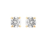 Mappin & Webb 18ct Yellow Gold 1.50cttw Round Brilliant Cut Lab Grown Diamond Stud Earrings