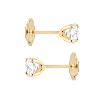 Mappin & Webb 18ct Yellow Gold 1.50cttw Round Brilliant Cut Lab Grown Diamond Stud Earrings Mappin & Webb 18ct Yellow Gold 1.50cttw Round Brilliant Cut Lab Grown Diamond Stud Earrings