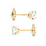 Mappin & Webb 18ct Yellow Gold 1.50cttw Round Brilliant Cut Lab Grown Diamond Stud Earrings