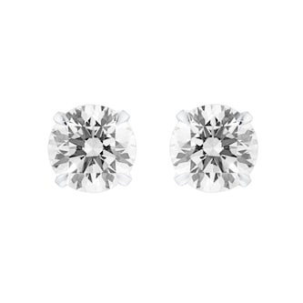 Mappin & Webb 18ct White Gold 4.00cttw Round Brilliant Cut Lab Grown Diamond Stud Earrings
