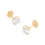 Mappin & Webb 18ct Yellow Gold 4.00cttw Round Brilliant Cut Lab Grown Diamond Stud Earrings