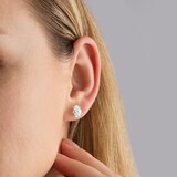Mappin & Webb 18ct Yellow Gold 3.00cttw Oval Cut Lab Grown Diamond Stud Earrings