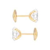 Mappin & Webb 18ct Yellow Gold 3.00cttw Oval Cut Lab Grown Diamond Stud Earrings