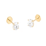 Mappin & Webb 18ct Yellow Gold 3.00cttw Oval Cut Lab Grown Diamond Stud Earrings