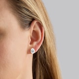 Mappin & Webb 18ct Yellow Gold 4.00cttw Oval Cut Lab Grown Diamond Stud Earrings