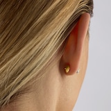 Mappin & Webb 18ct Yellow Gold 4.00cttw Oval Cut Lab Grown Diamond Stud Earrings