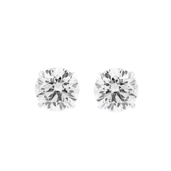 Mappin & Webb 18ct White Gold 2.00cttw Round Brilliant Cut Lab Grown Diamond Stud Earrings Mappin & Webb 18ct White Gold 2.00cttw Round Brilliant Cut Lab Grown Diamond Stud Earrings
